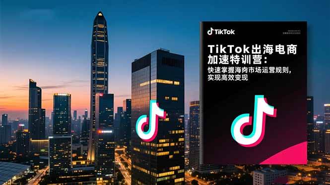 (11.11)TikTok出海电商加速特训营：快速掌握海外市场运营规则，实现高效变现